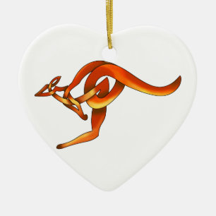 Kangaroo Ceramic Tree Decoration