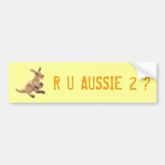 Kangaroo Collection Bumper Sticker (Front)
