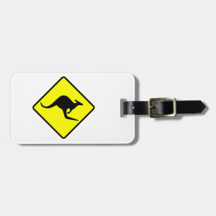 KANGAROO CROSSING - down under/oz/australia/aussie Luggage Tag