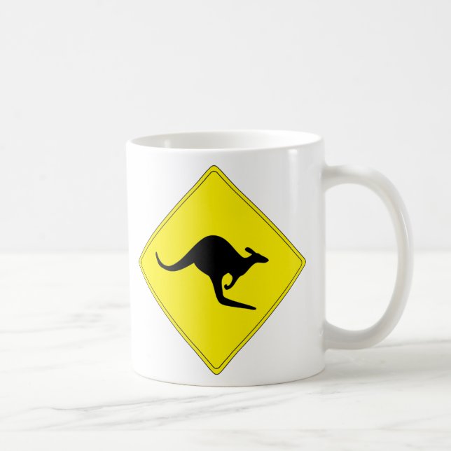 Kangaroo Crossing Mug - Customise (Right)