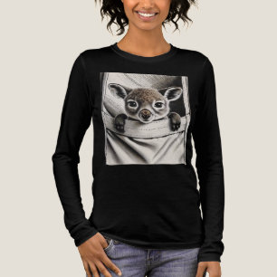 Kangaroo, Cute Baby Joey Design Tri-Blend Shirt