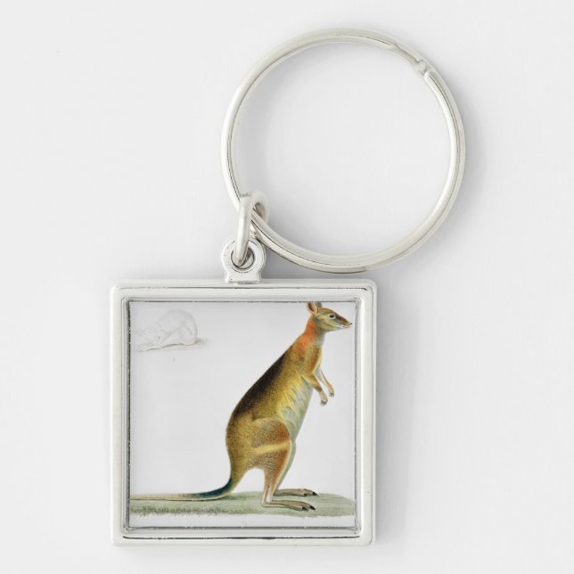 Kangaroo, engraved by Coutant Key Ring (Front)