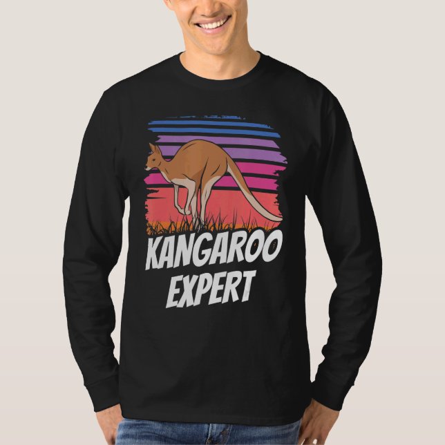 Kangaroo Expert Australia Kangaroos  Animal T-Shirt (Front)