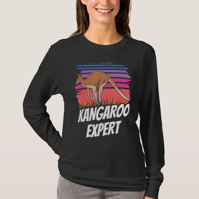 Kangaroo Expert Australia Kangaroos  Animal T-Shirt (Front)
