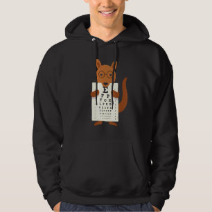 Kangaroo Eye Chart Snellen Chart Hoodie