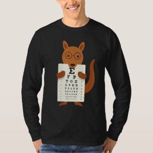 Kangaroo Eye Chart Snellen Chart T-Shirt