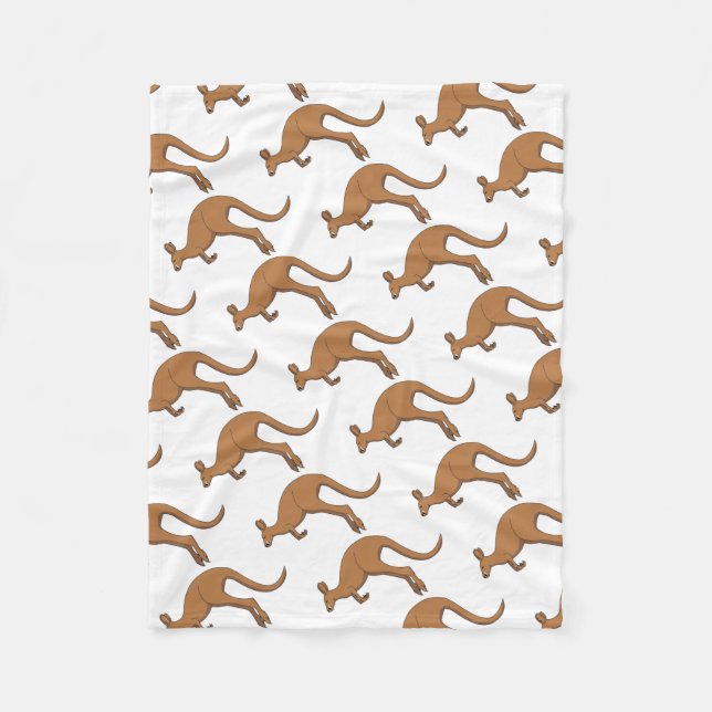 Kangaroo Fleece Blanket (Front)