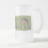 Kangaroo Frosted Beer Mug