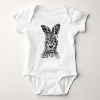 kangaroo gday mate baby bodysuit