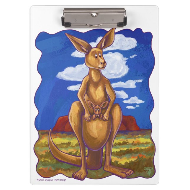 Kangaroo Gifts & Accessories Clipboard (Front)