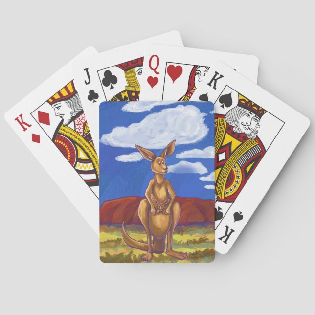 Kangaroo Gifts & Accessories Playing Cards (Back)