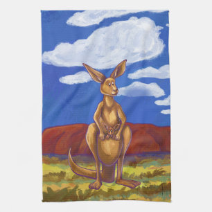 Kangaroo Gifts & Accessories Tea Towel