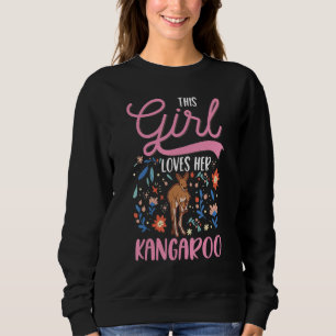 Kangaroo Girl Australia Australian Kangaroo Sweatshirt