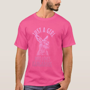 Kangaroo Girl Australian Funny Kangaroo Lover T-Shirt