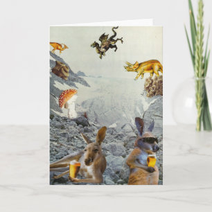 Kangaroo Holiday Card