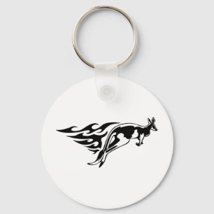 Kangaroo Hopping Key Ring