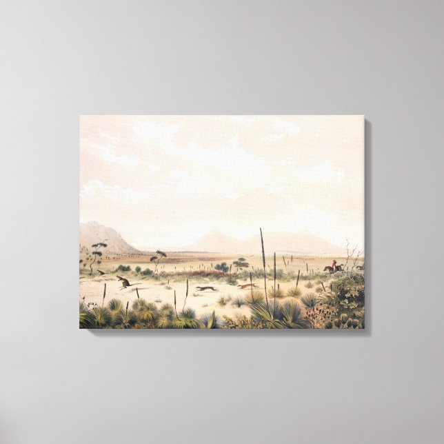Kangaroo Hunt Canvas Print (Front)