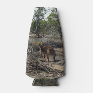 Kangaroo In Outback Australia, Bottle Cooler