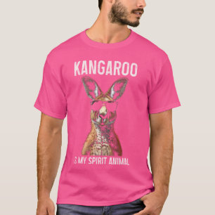 Kangaroo Is My Spirit Animal Funny Australian T-Shirt