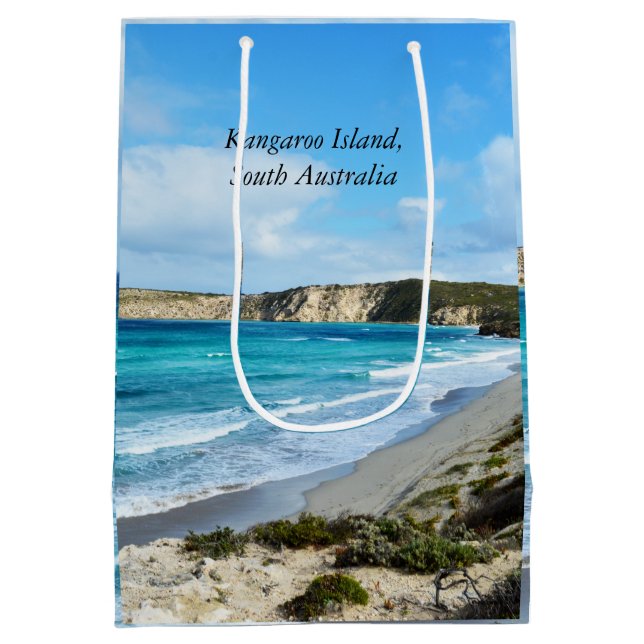 Kangaroo Island, South Australia, Beach Breezes,  Medium Gift Bag (Back)
