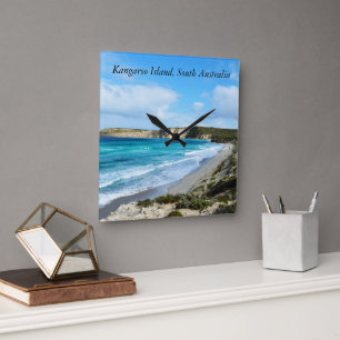 Kangaroo Island, South Australia, Beach Breezes,  Square Wall Clock