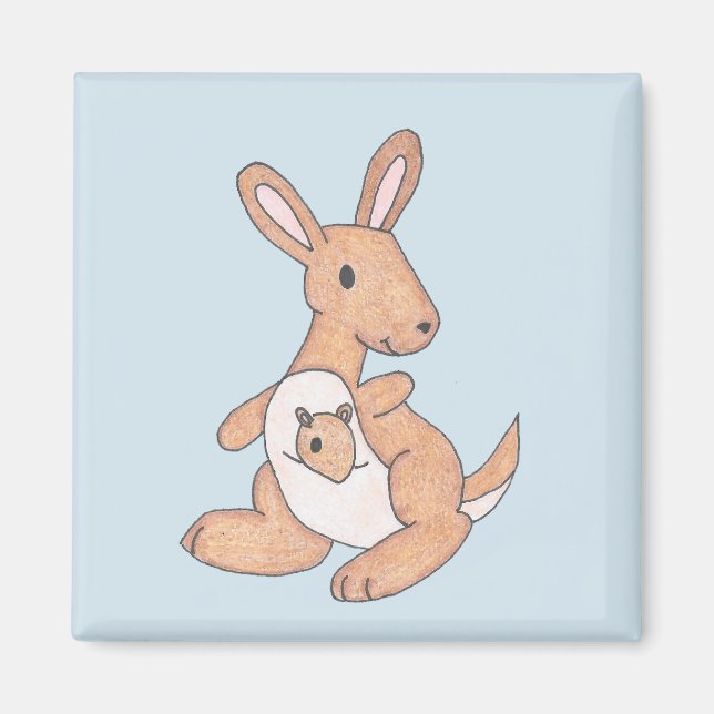 Kangaroo & Joey Magnet (Front)