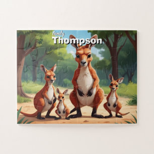 Kangaroo Kingdom Personalized Jigsaw Puzzle