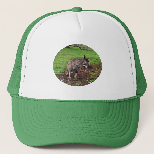 Kangaroo Lazy Day, Trucker Hat (Front)