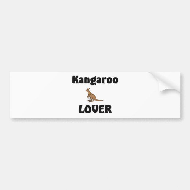 Kangaroo Lover Bumper Sticker (Front)