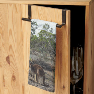 Kangaroo, Meanwhile At The Billabong,  Tea Towel
