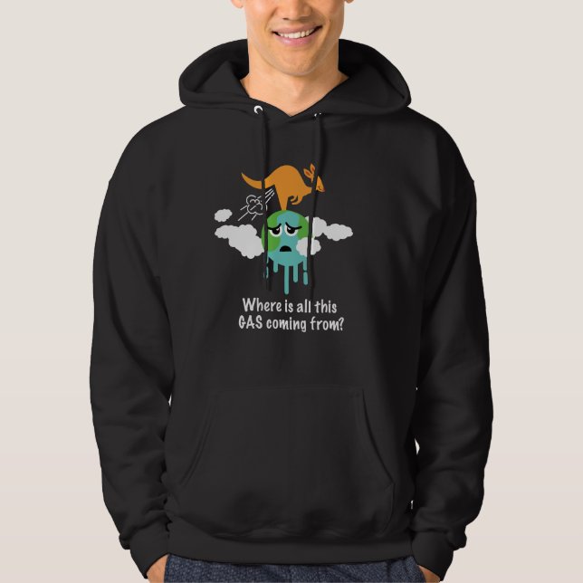 Kangaroo Methane Fart Hoodie (Front)