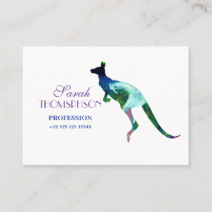 Kangaroo  Mighty, Standard Matte Business Card