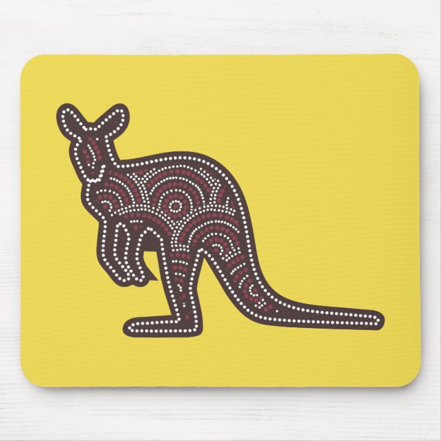 Kangaroo Mosaic Mouse Pad (Front)