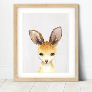 Kangaroo Nursery Art Print