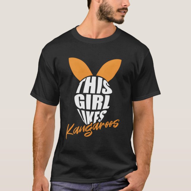Kangaroo Outback Quote Wildlife Animals T-Shirt (Front)