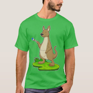 Kangaroo Painting Paint brush T-Shirt