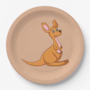 Kangaroo Paper Plates
