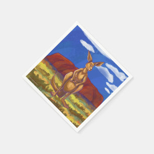 Kangaroo Party Centre Napkin