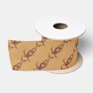 Kangaroo Party Centre Satin Ribbon