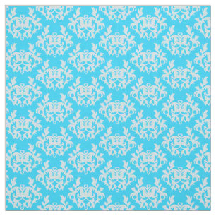 Kangaroo paw damask botanic pattern fabric