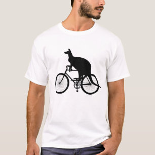 Kangaroo riding bicycle T-Shirt