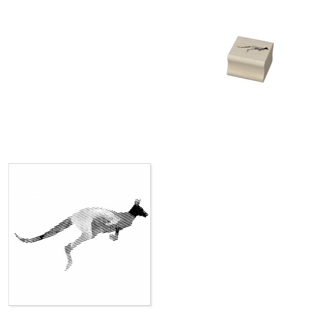 Kangaroo  rubber stamp (Stamped)