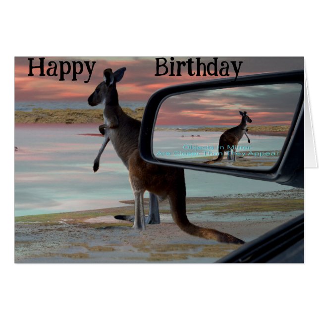 Kangaroo Seaside Breezes Illusion Art, (Front Horizontal)