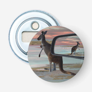 Kangaroo Seaside Breezes Illusion Art, Bottle Opener
