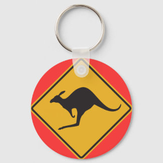 Kangaroo sign key ring