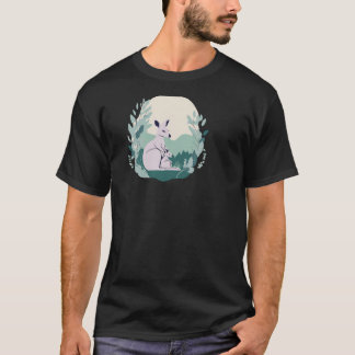 Kangaroo Silhouette T-Shirt Design