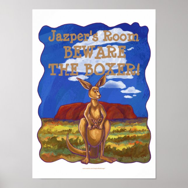 Kangaroo Stationery Poster (Front)