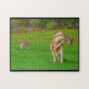 kangaroo stretch jigsaw puzzle