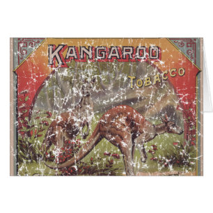 Kangaroo Tobacco 1900 - distressed