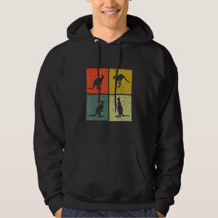 Kangaroo Vintage Australia Retro Kangaroo Hoodie